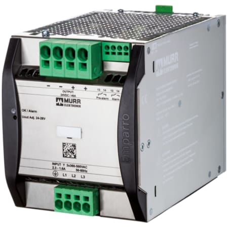 Murrelektronik Emparro Power Supply 3-PHASE, IN: 360 - 500VAC OUT: 24-28V/40ADC, Power Boost 85693